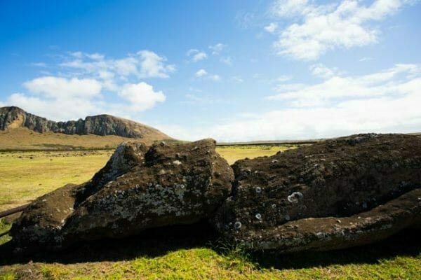 Reisetipps Reiseblog Osterinsel: Liegender Moai von Ahu Tongariki