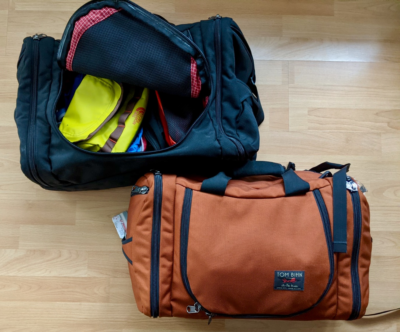Beste Reisetasche: Aeronaut 45 und 30 von Hersteller Tom Bihn